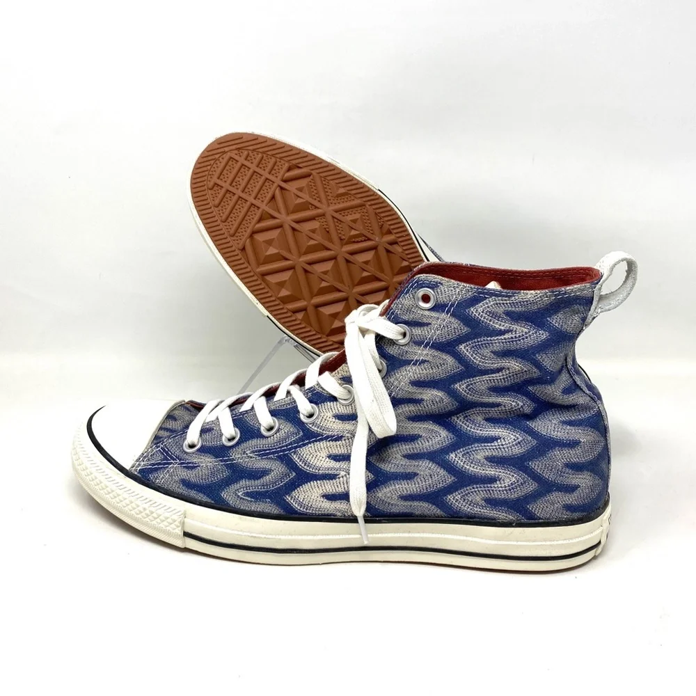 Converse Missoni Chuck Taylor High Top Auburn Egret  Men Canvas Sneakers 151255C - Picture 6 of 9